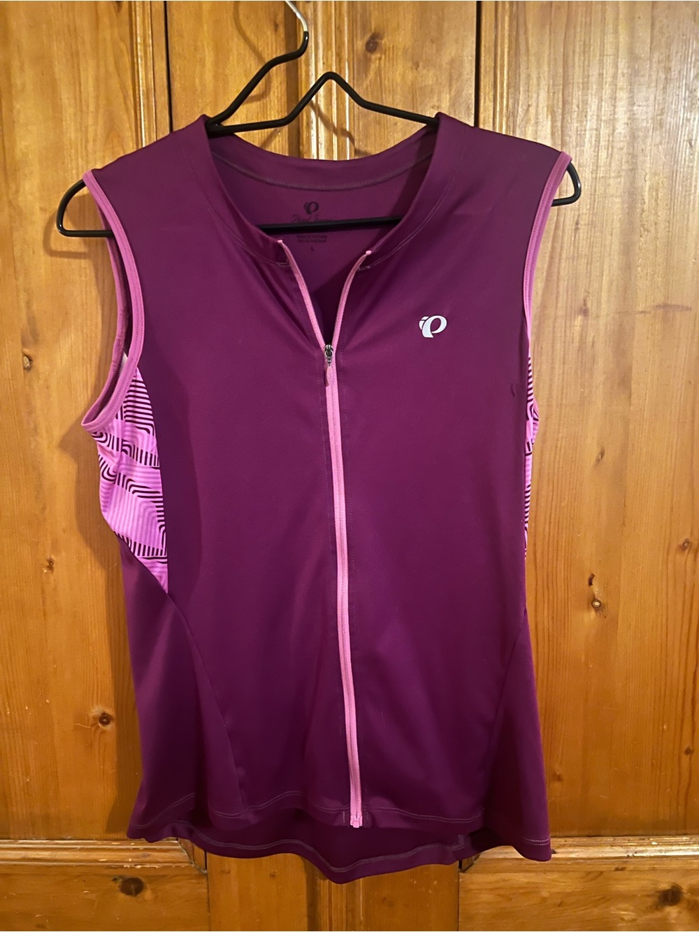 Pearl Izumi Plum and Pink Sleeveless Cycling Tank